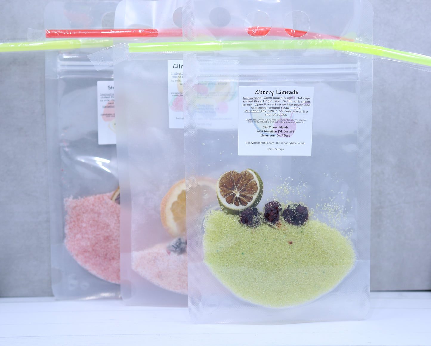 Single Serve Drink Pouches Cocktail Mixes