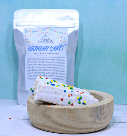 Freeze Dried Birthday Cake Snack Cakes Vanilla