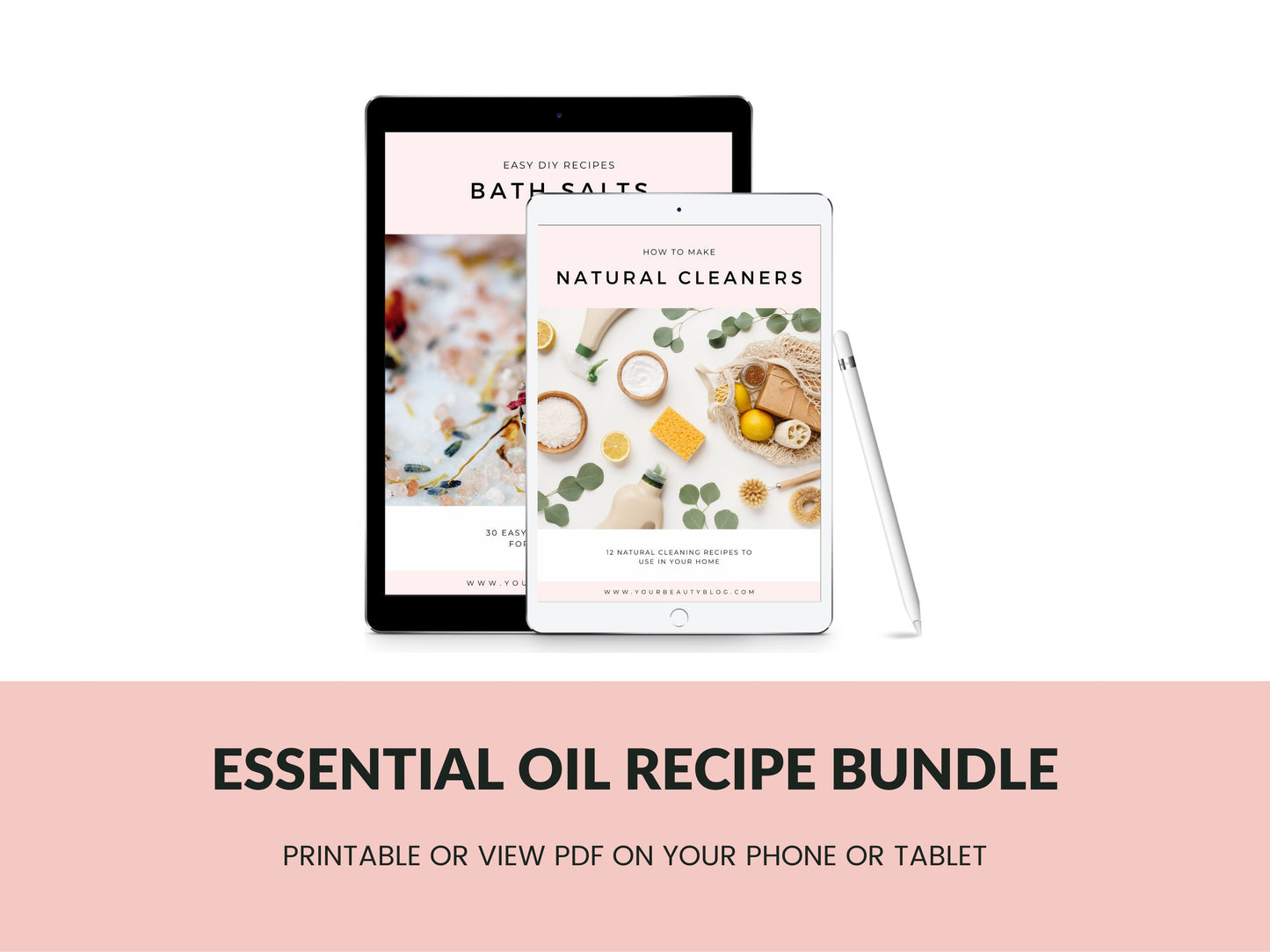 Skin Care Recipe Book Essential Oil Recipe Ebook Bundle Over 200 Recipes DIY Bath and Body Recipes Scrubs, Bath Salts, Lip Balms, More