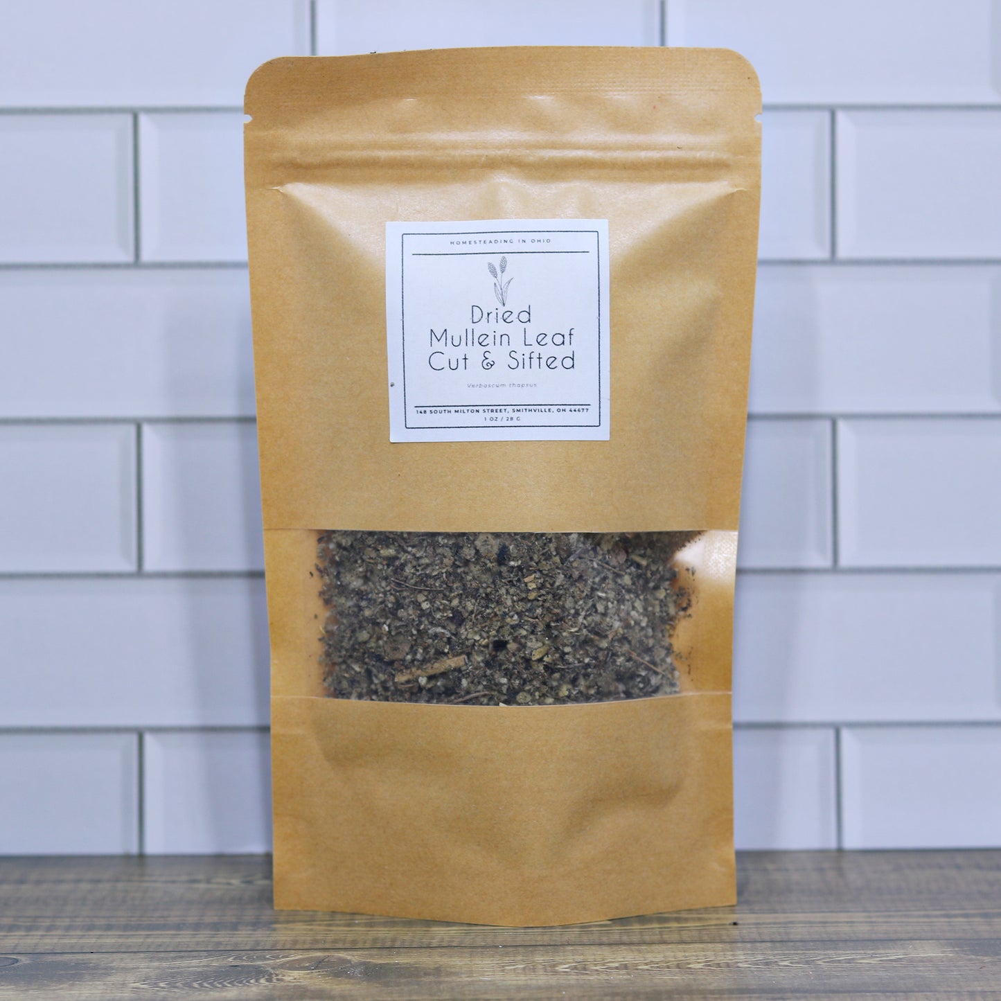 Dried Mullein Leaf 1 Ounce Cut and Sifted