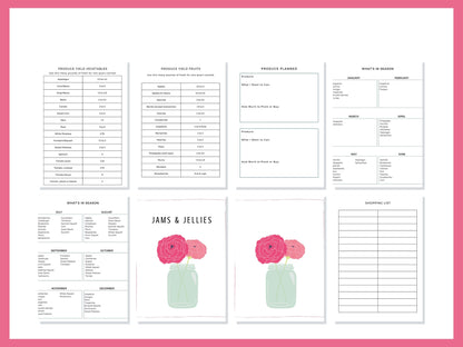 Canning Log Journal Planner Printable PDF for Homesteaders, Canners Grab Your Balls  29 Pages Instant Download (Copy)