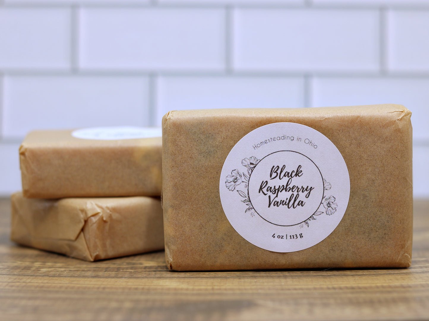 Black Raspberry Vanilla Soap | Goat's Milk 4 oz Body Bar