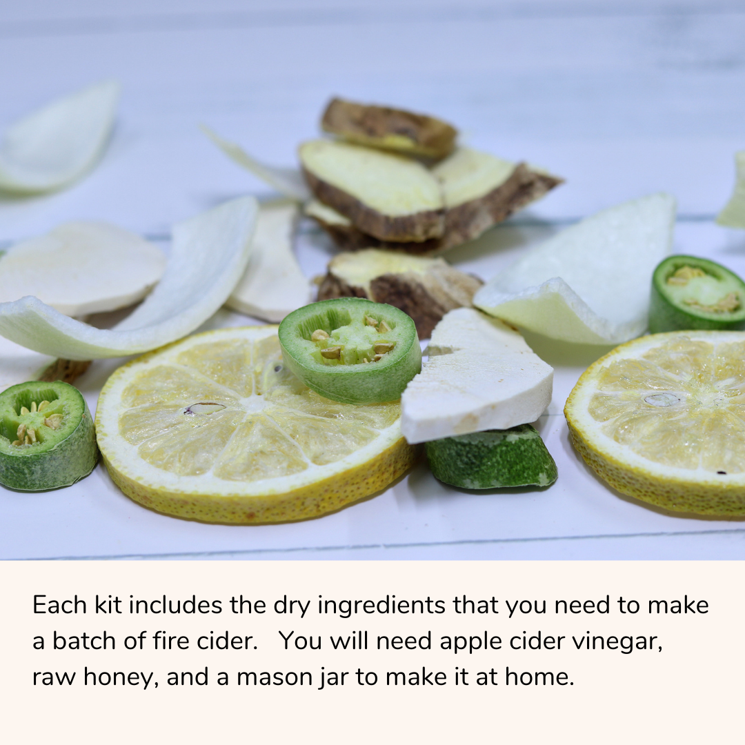 Ingredients in fire cider kit