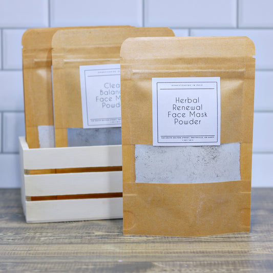 Herbal face mask powder