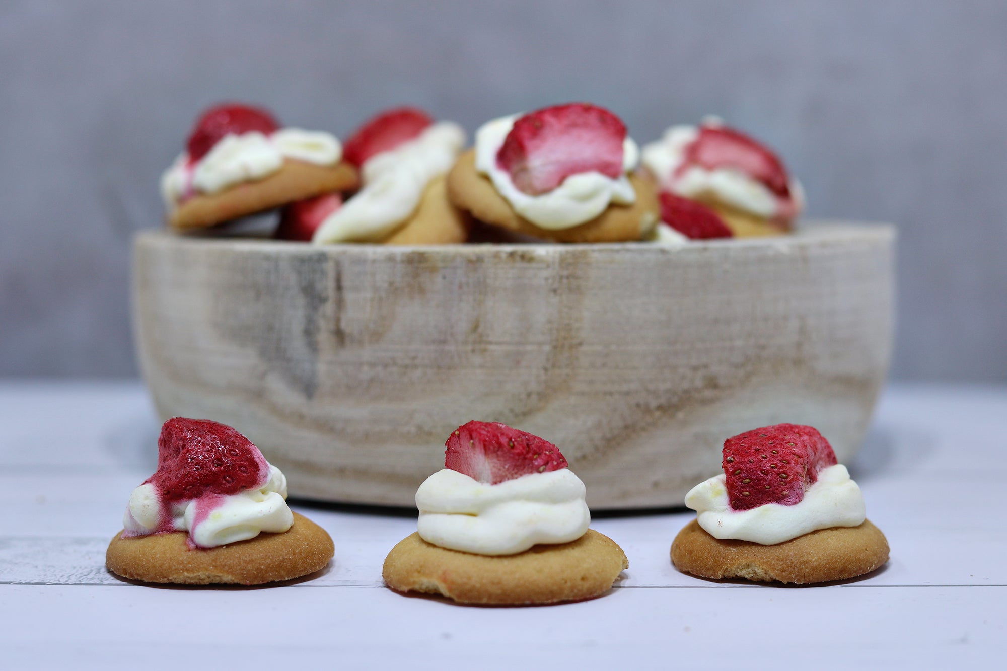 Freeze Dried Strawberry Cheesecake Bites