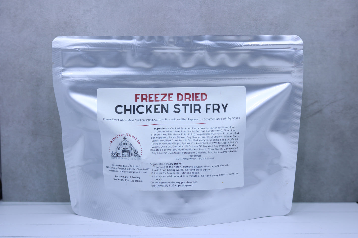 Freeze Dried Chicken Stir Fry Meal 2 Servings