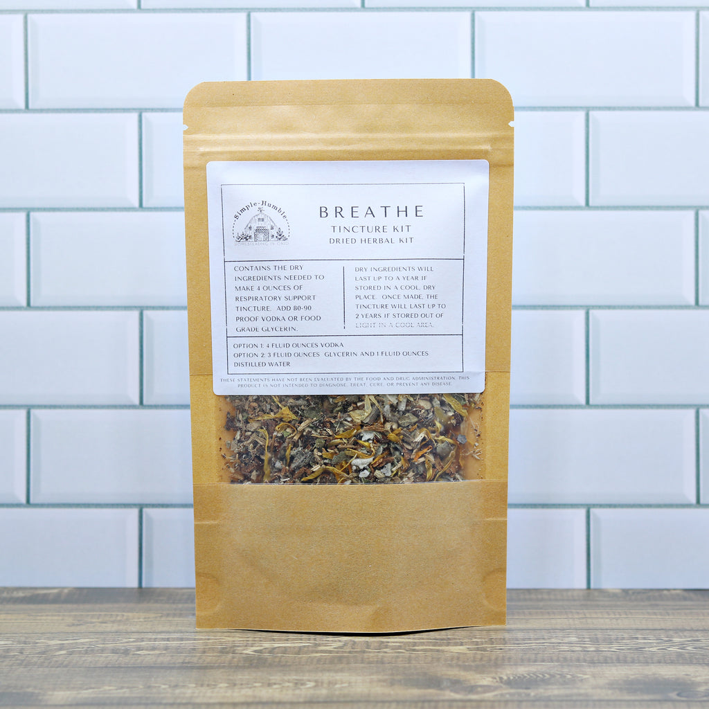 Breathe Tincture Kit DIY Respiratory Support Herbal Tincture