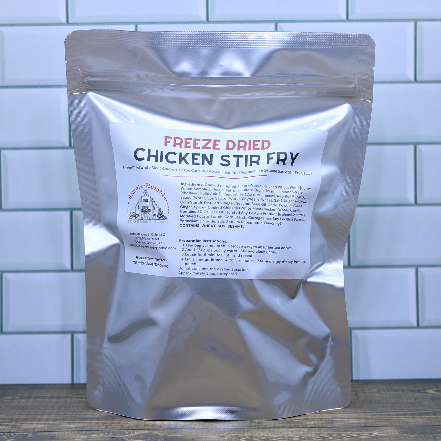 Freeze Dried Chicken Stir Fry Meal 2 Servings