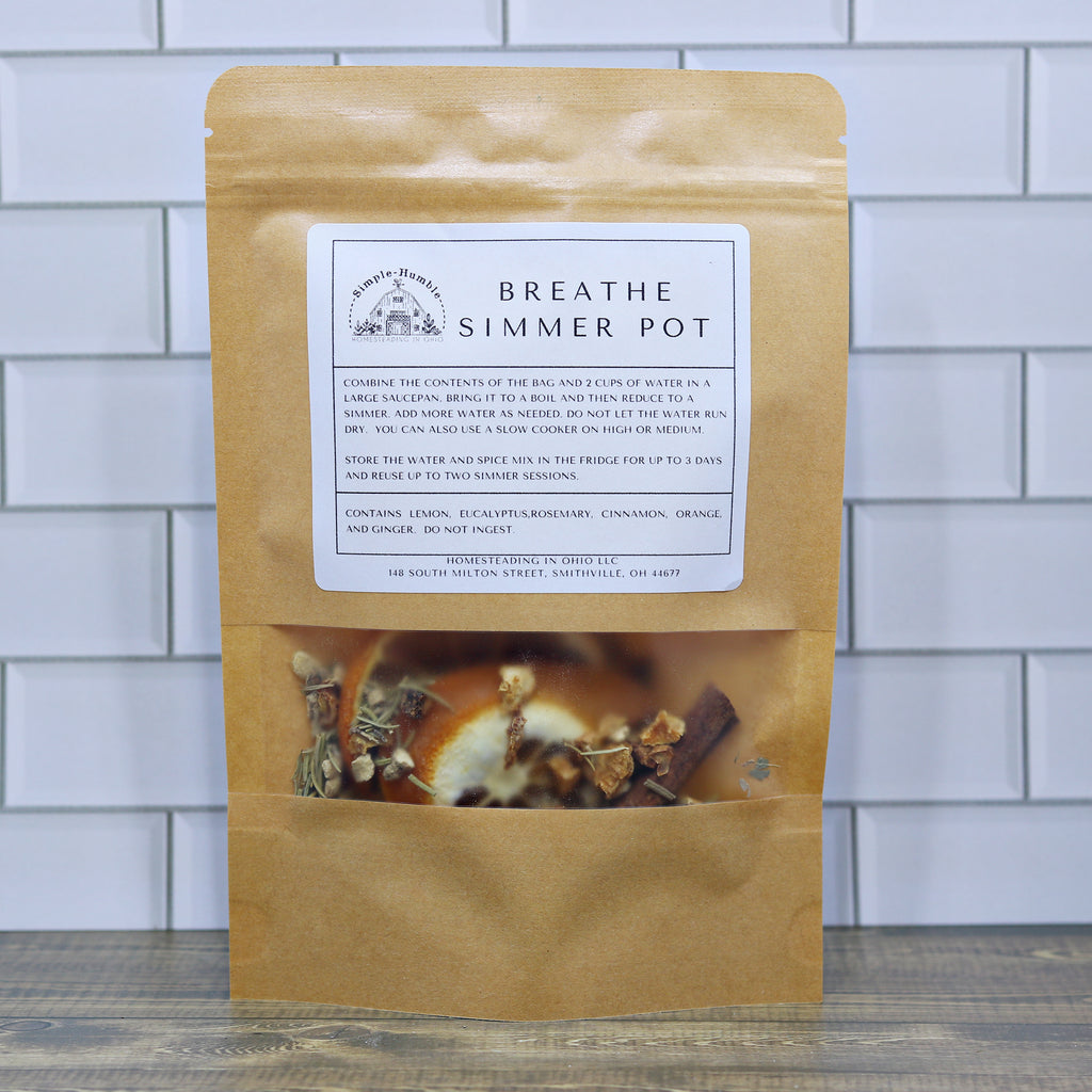 Breathe Simmer Pot – Fresh, Invigorating Aromatherapy Blend