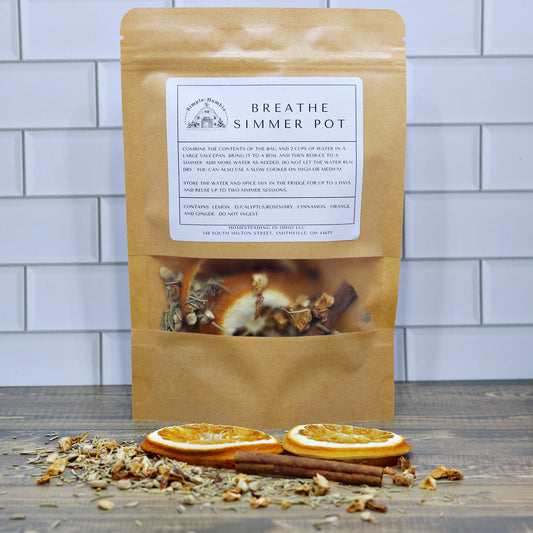 Breathe Simmer Pot – Fresh, Invigorating Aromatherapy Blend