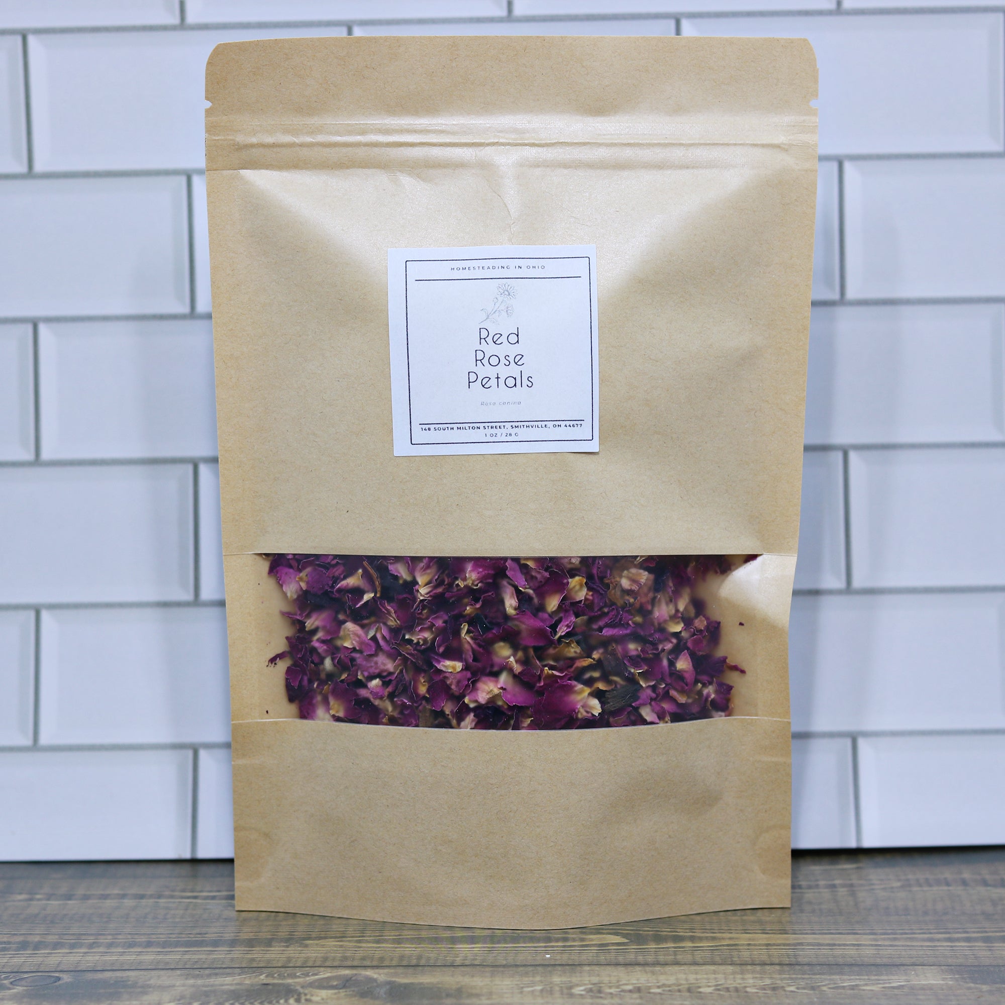 Red Rose Petals (Rosa canina) | Edible Dried Rose Petals – 1 oz
