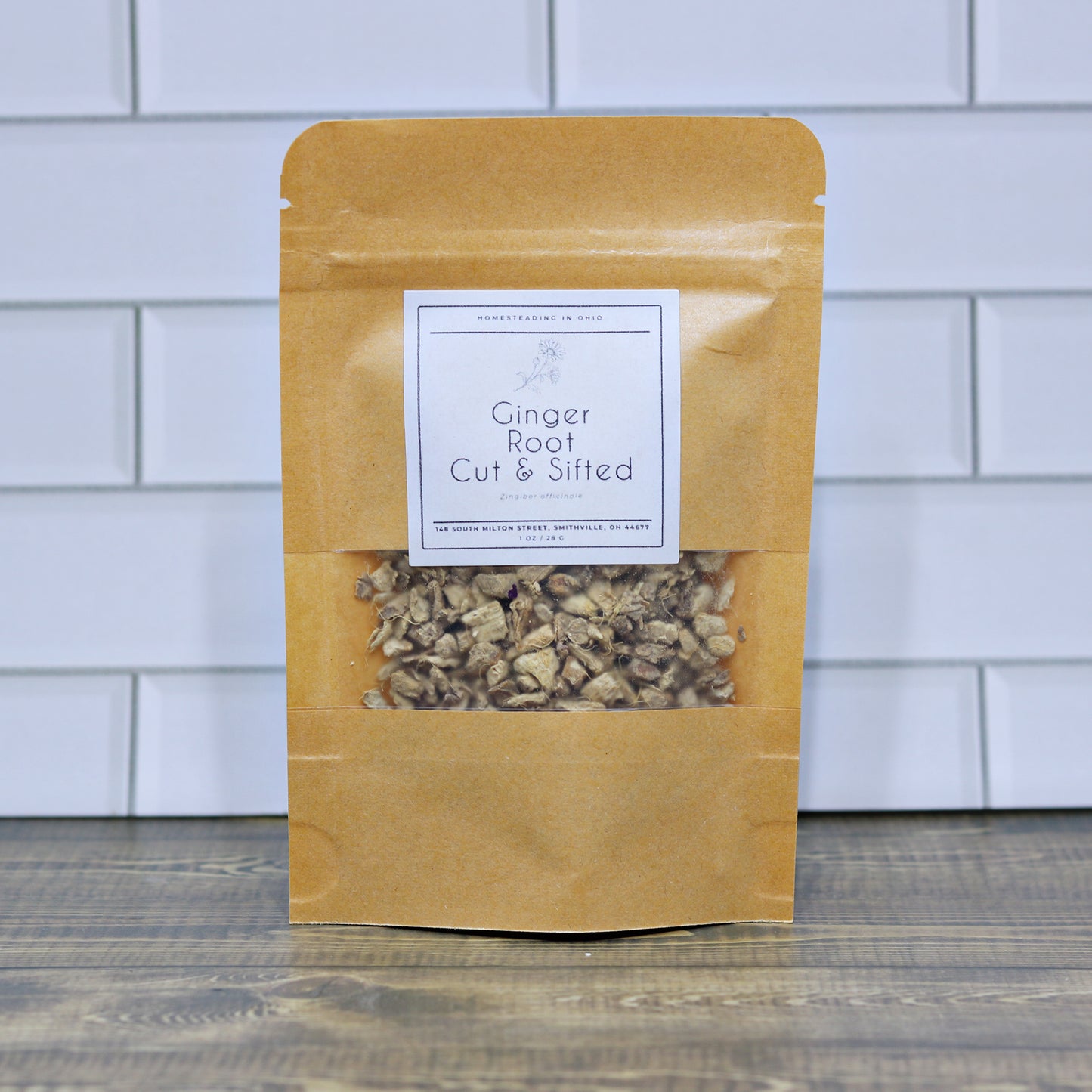 Ginger Root – Cut and Sifted (Dried) 1 oz Package