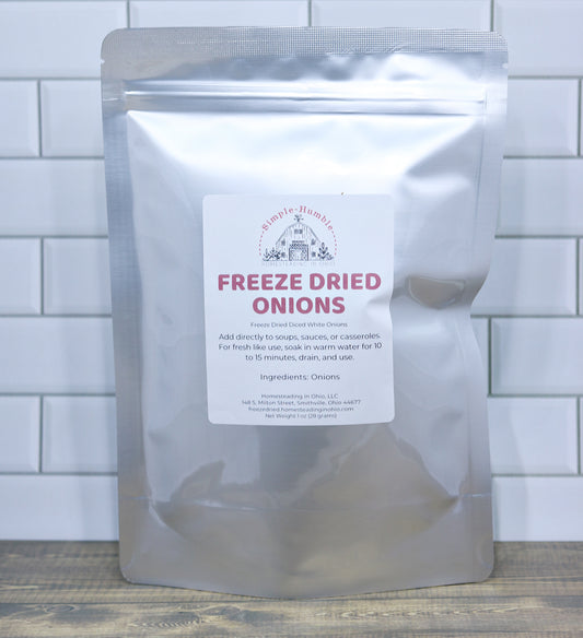 Freeze Dried Diced Onions | Long Term Food Storage | Pantry Staple