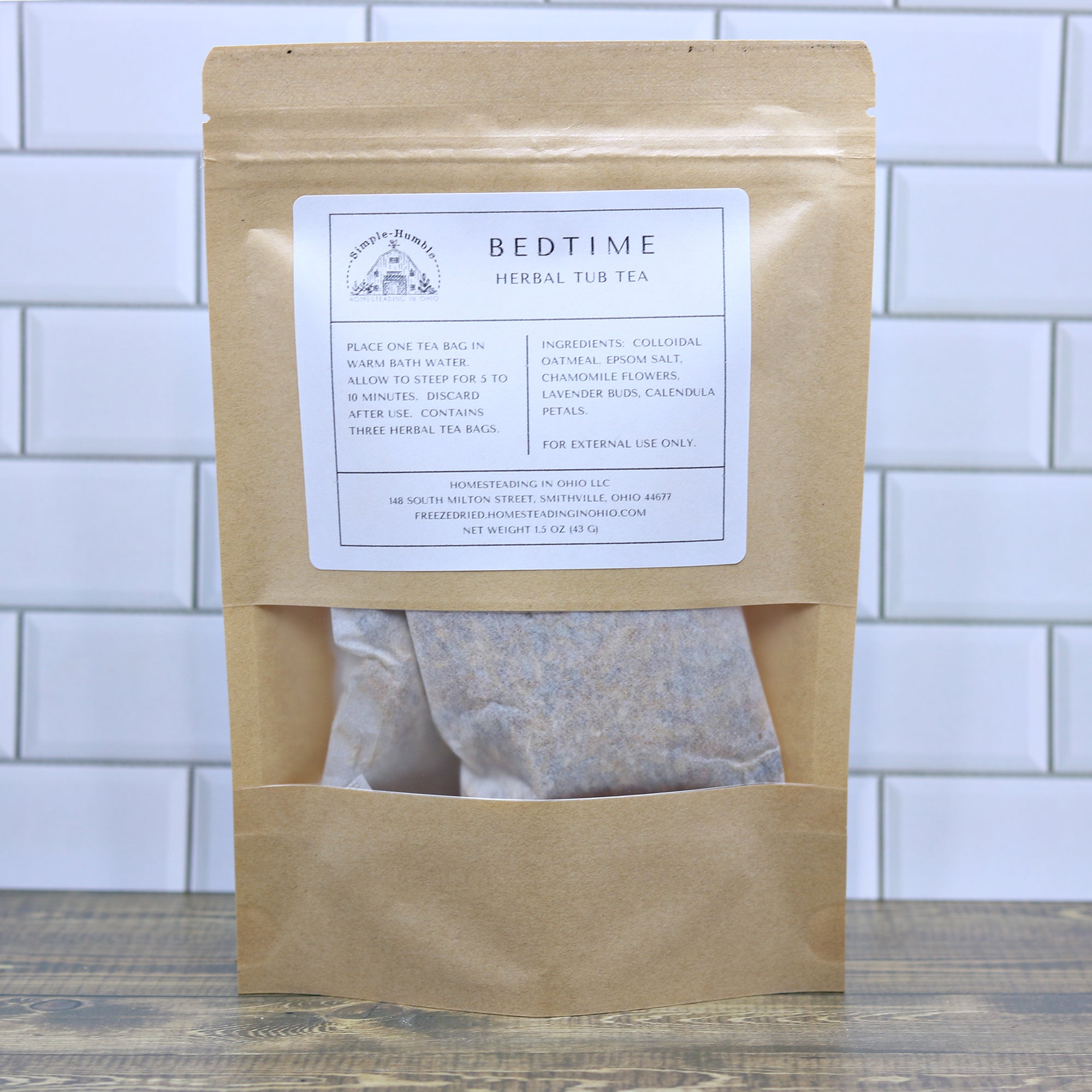 Herbal Tub Tea Bath Soak | Relaxing Botanical Bath Tea Bags