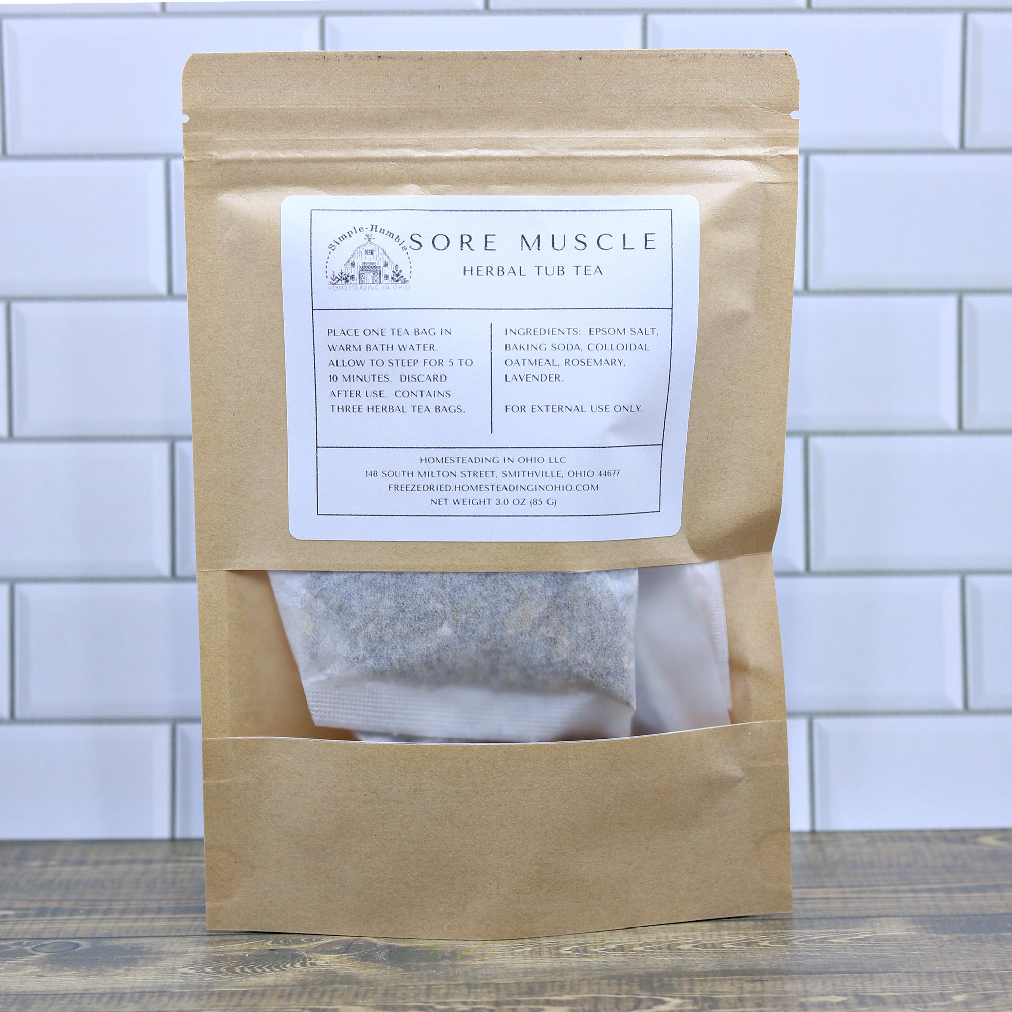 Herbal Tub Tea Bath Soak | Relaxing Botanical Bath Tea Bags