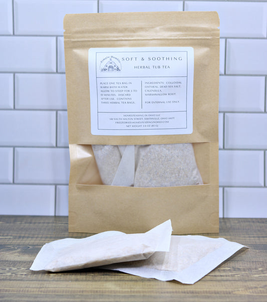 Herbal Tub Tea Bath Soak | Relaxing Botanical Bath Tea Bags