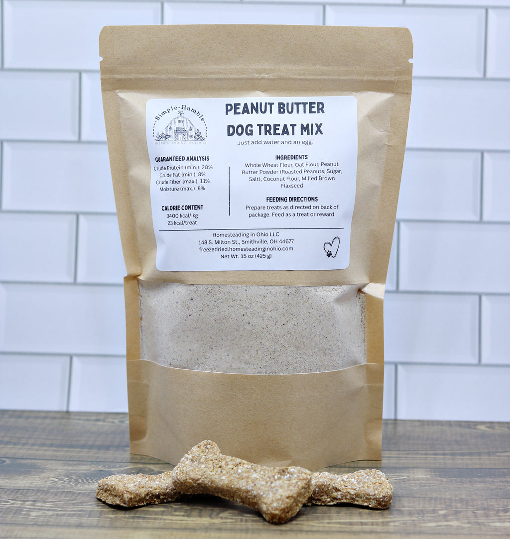 Homemade Dog Treat Mix – Human Grade DIY Dog Biscuit Baking Mix – Just Add Egg & Water – Makes 45 Natural Dog Treats