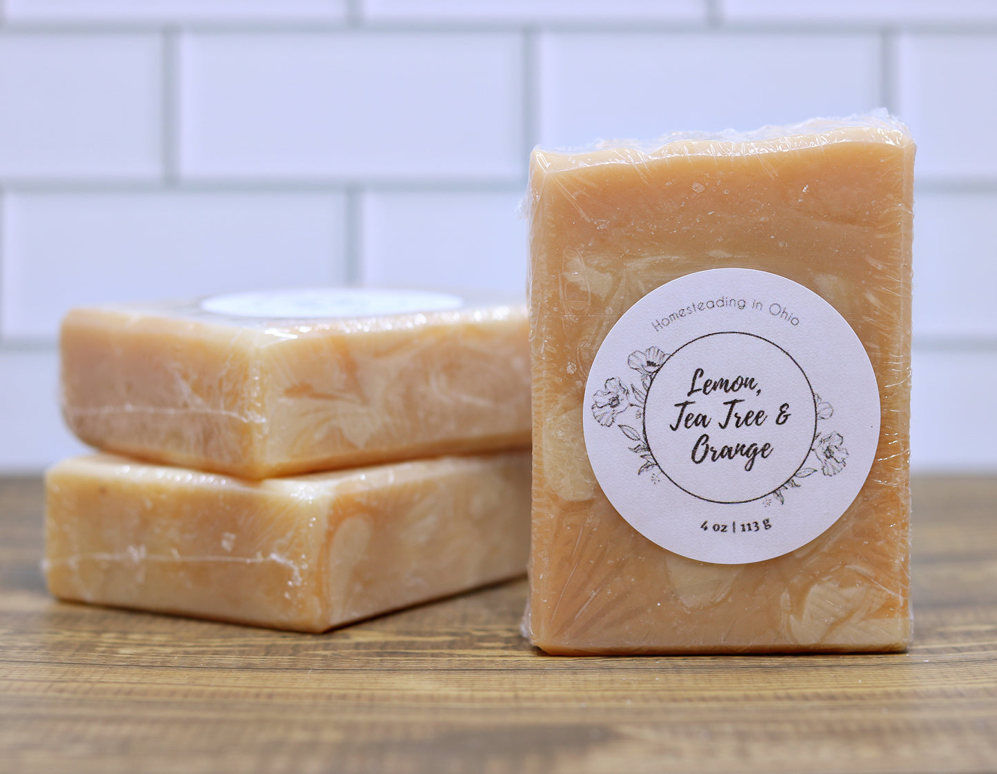 Lemon, Tea Tree & Orange Soap | 4 oz Citrus Body Bar