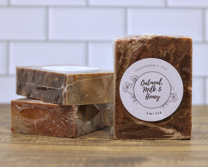 Oatmeal Milk & Honey Soap | Goat's Milk 4 oz Body Bar Soap