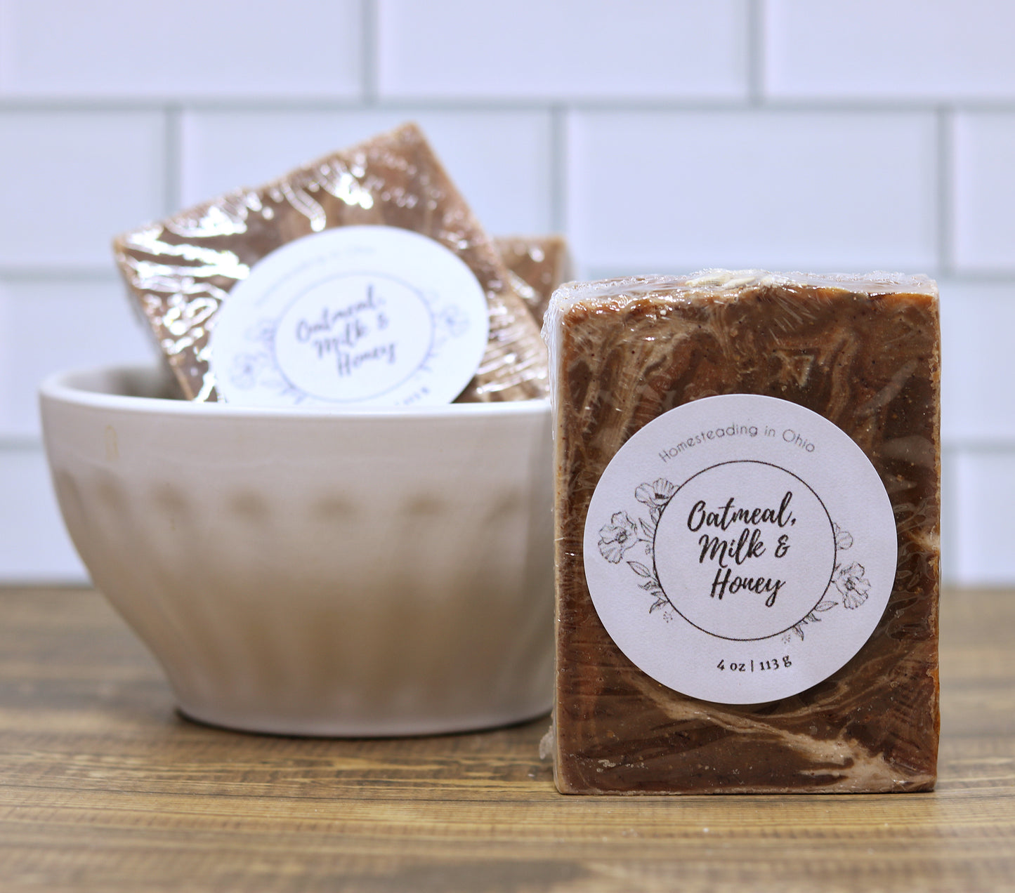 Oatmeal Milk & Honey Soap | Goat's Milk 4 oz Body Bar Soap