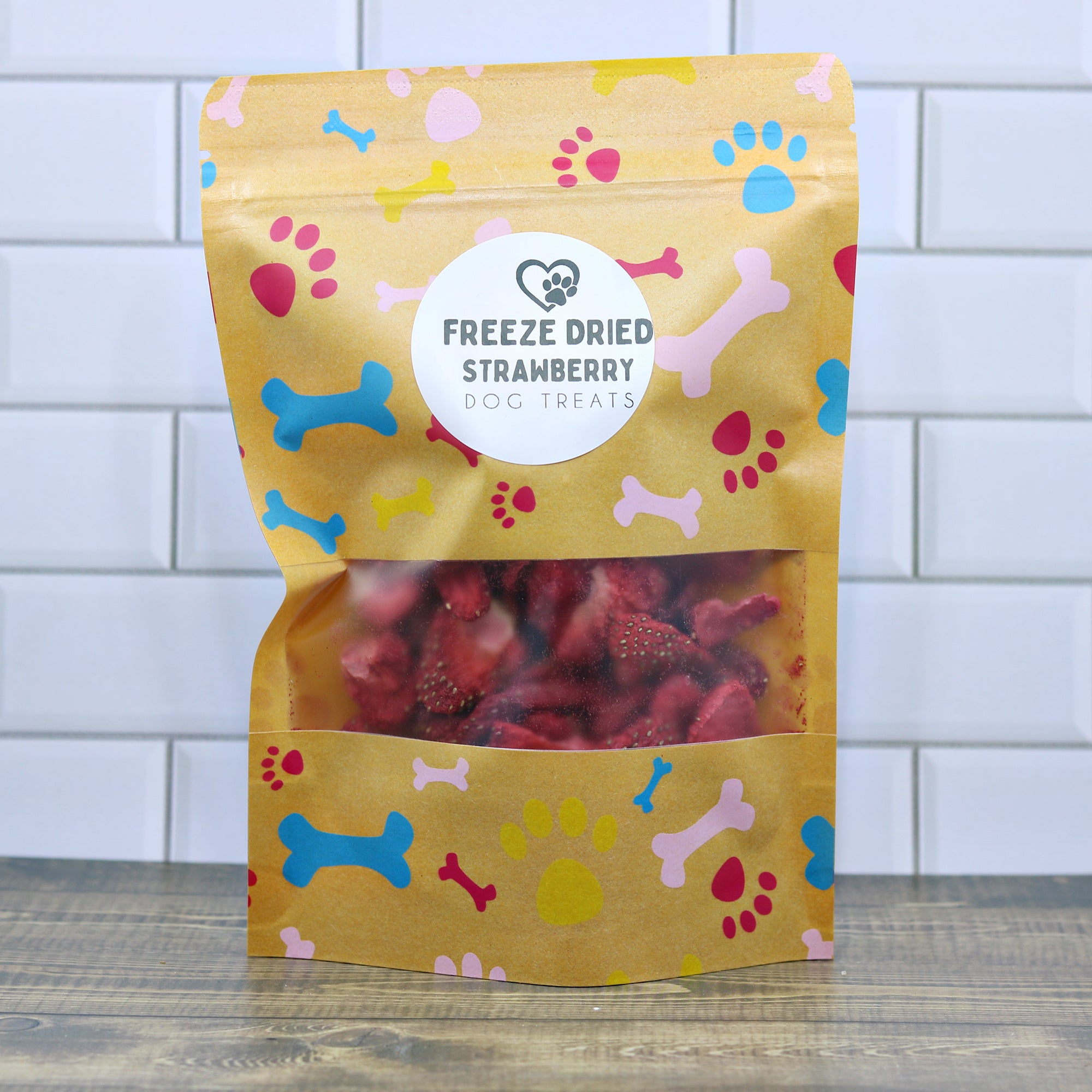 Freeze Dried Strawberry Dog Treats – Natural, Single Ingredient Healthy Pet Snacks