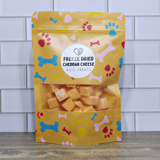 Freeze Dried Cheddar Cheese Dog Treats – High-Protein, Single Ingredient Snack