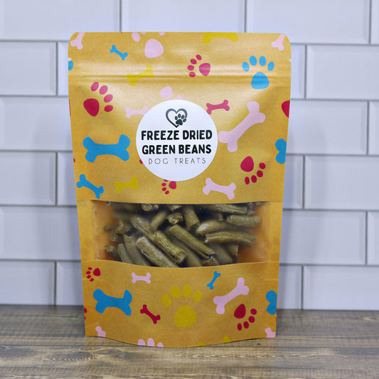 Freeze Dried Green Bean Dog Treats – Single Ingredient, Low-Calorie Snack