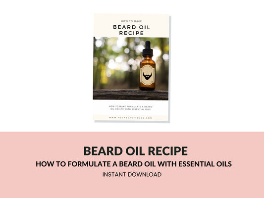 Beard Oil Recipe Printable Skin Care Recipe Instant Download PDF to Print Essential Oil Recipe