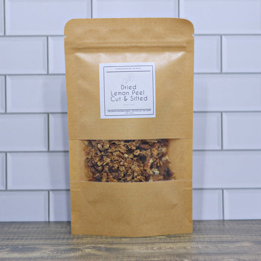Dried Lemon Peel 1 Ounce Cut and Sifted