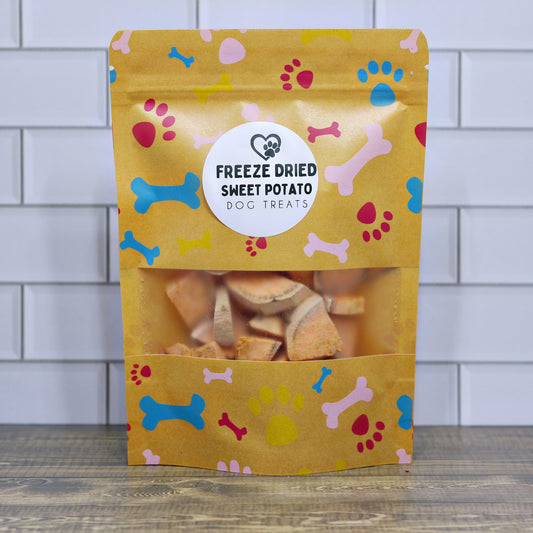 Freeze Dried Sweet Potato Dog Treats – Single Ingredient, Healthy Crunchy Snack